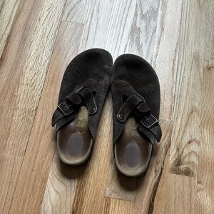 Chocolate Brown Birkenstock Boston Clogs size 38